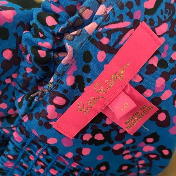 Lilly Pulitzer Preslee Long Sleeve Top sz-10 - Picture 6 of 6